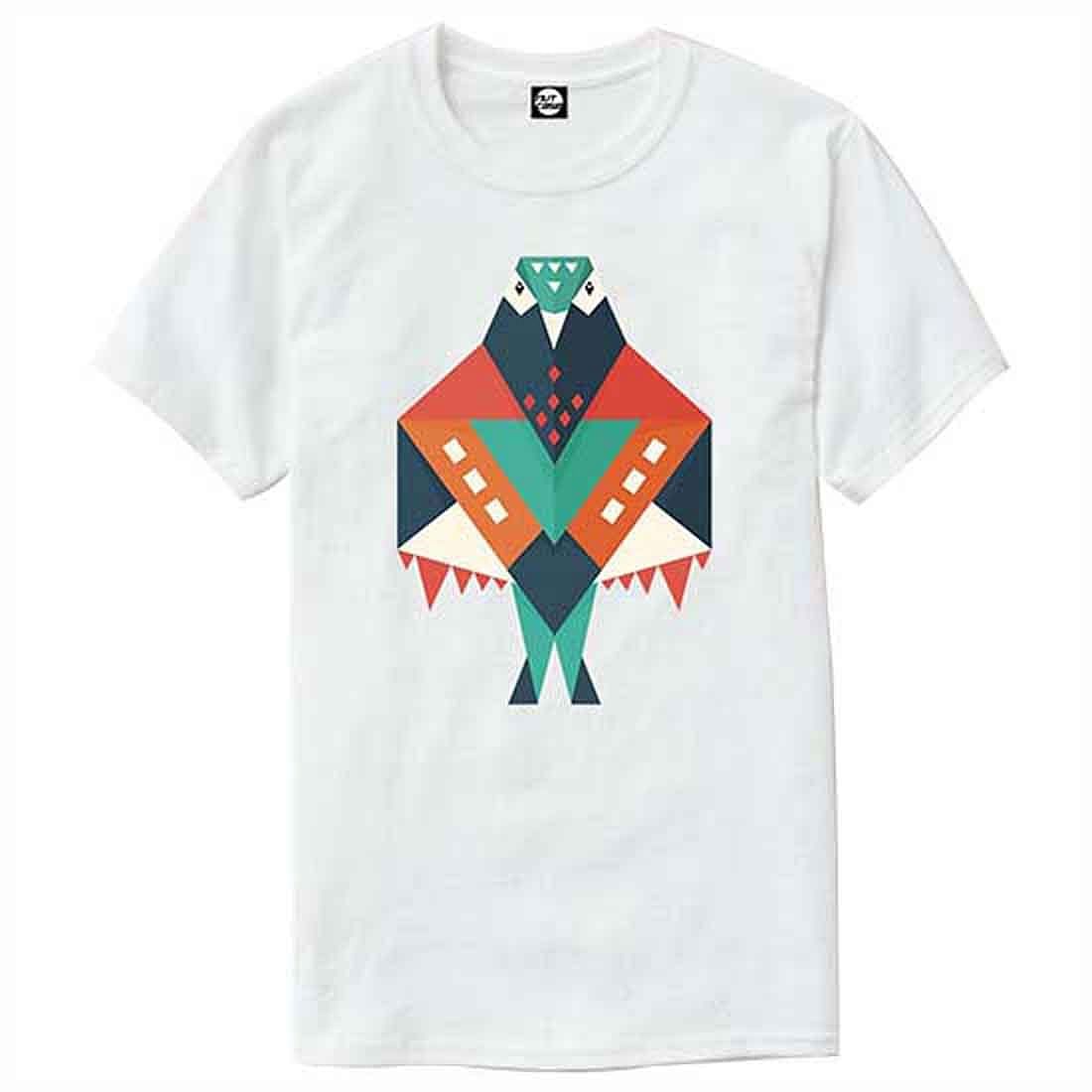 Nutcase Designer Round Neck Men's T-Shirt Wrinkle-Free Poly Cotton Tees - Bird Attitude - Image 4