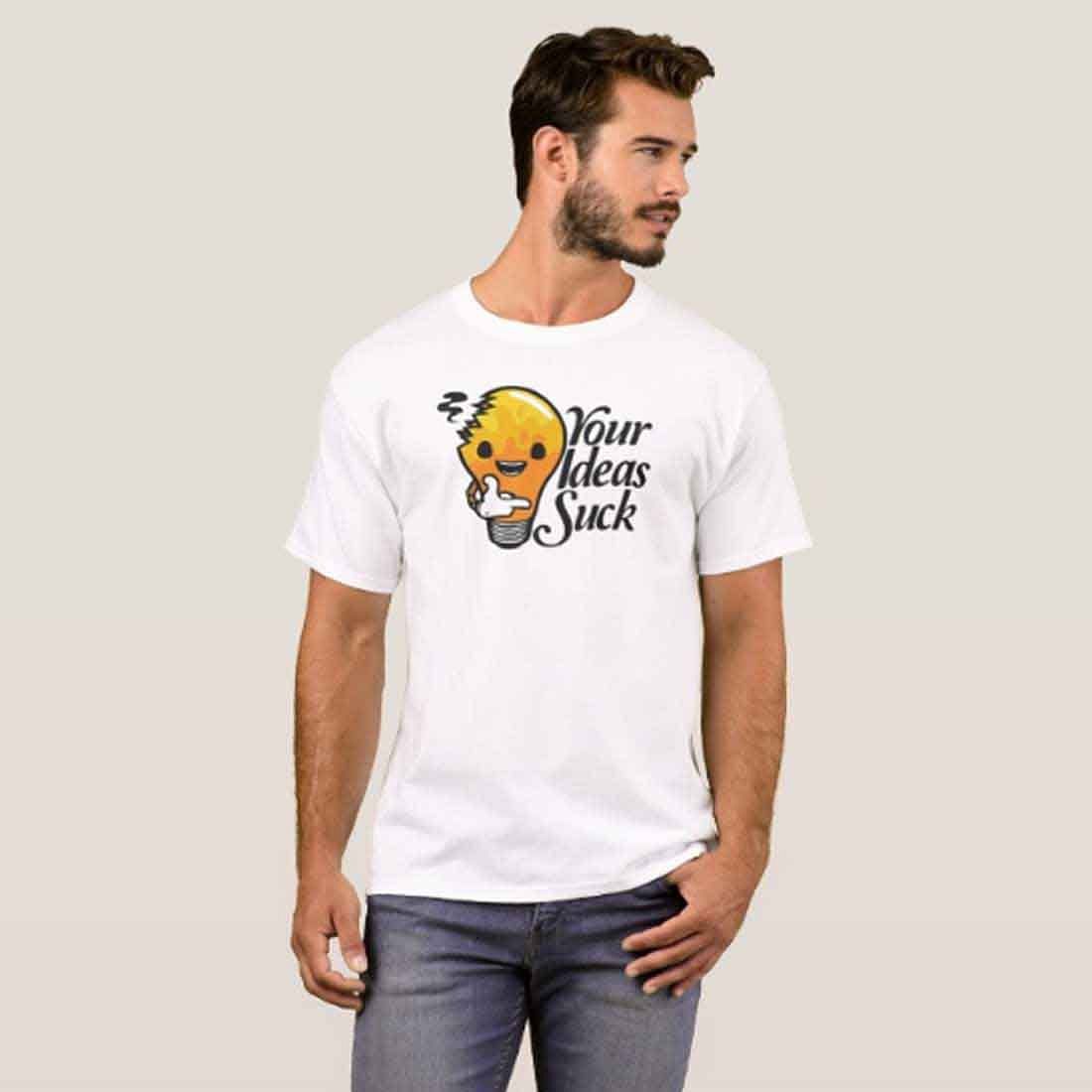 Nutcase Designer Round Neck Men's T-Shirt Wrinkle-Free Poly Cotton Tees - Your Ideas - Image 3