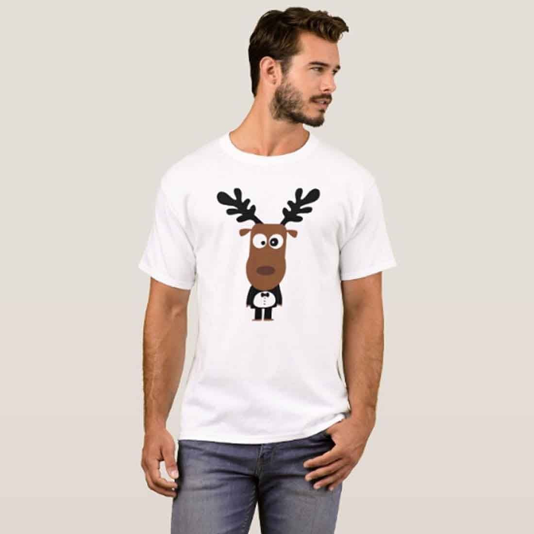 Nutcase Designer Round Neck Men's T-Shirt Wrinkle-Free Poly Cotton Tees - Confused - Image 3