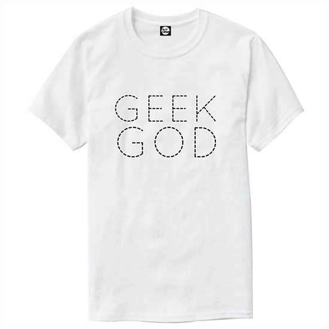 Nutcase Designer Round Neck Men's T-Shirt Wrinkle-Free Poly Cotton Tees - Geek God - Image 4