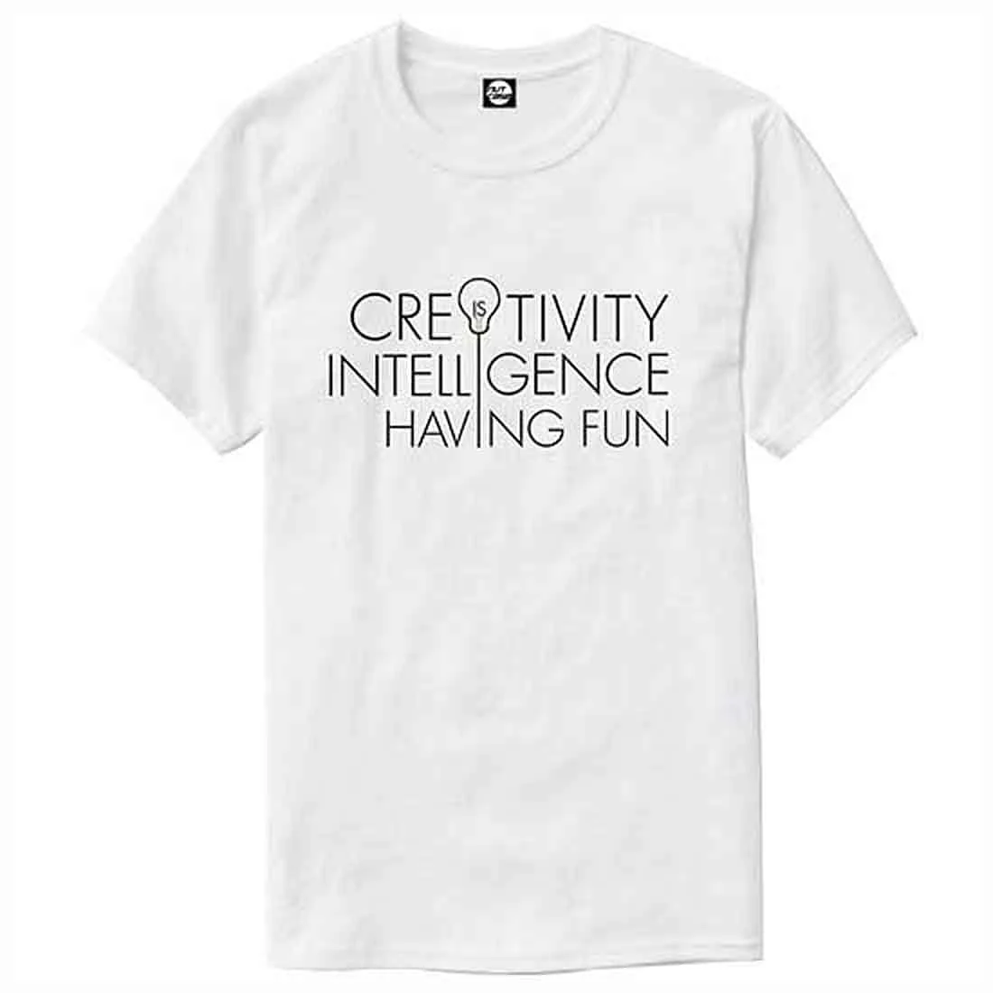 Nutcase Designer Round Neck Men's T-Shirt Wrinkle-Free Poly Cotton Tees - Creativity - Image 4