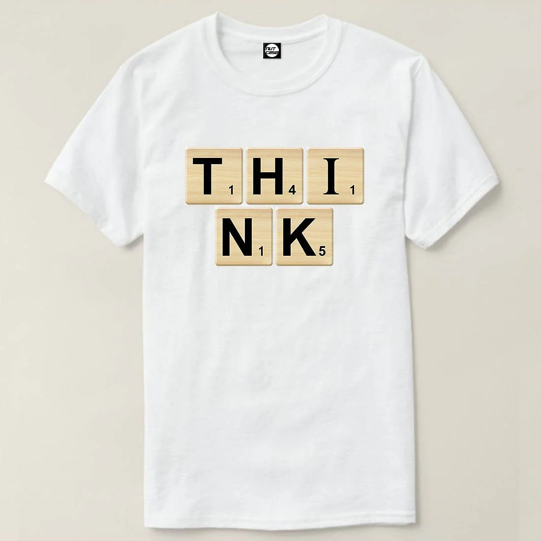 Nutcase Designer Round Neck Men's T-Shirt Wrinkle-Free Poly Cotton Tees - Think - Image 4