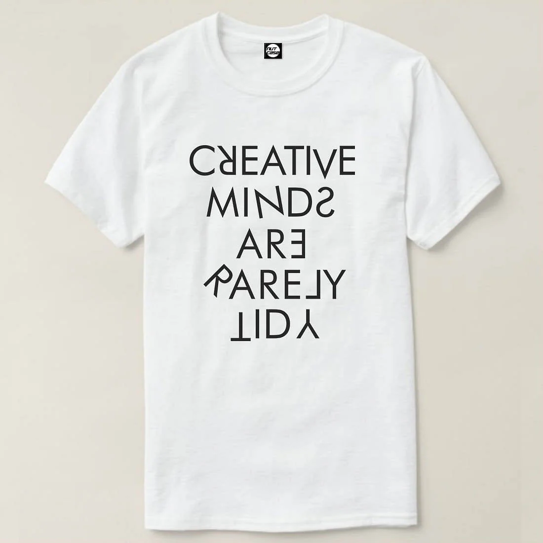Nutcase Designer Round Neck Men's T-Shirt Wrinkle-Free Poly Cotton Tees - Creative Needs - Image 4