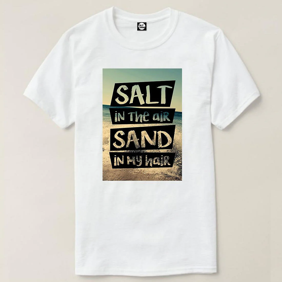 Nutcase Designer Round Neck Men's T-Shirt Wrinkle-Free Poly Cotton Tees - Salt in The Air - Image 4