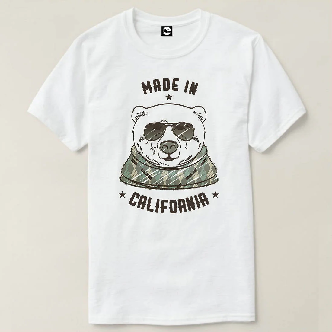 Nutcase Designer Round Neck Men's T-Shirt Wrinkle-Free Poly Cotton Tees - Made in California - Image 4
