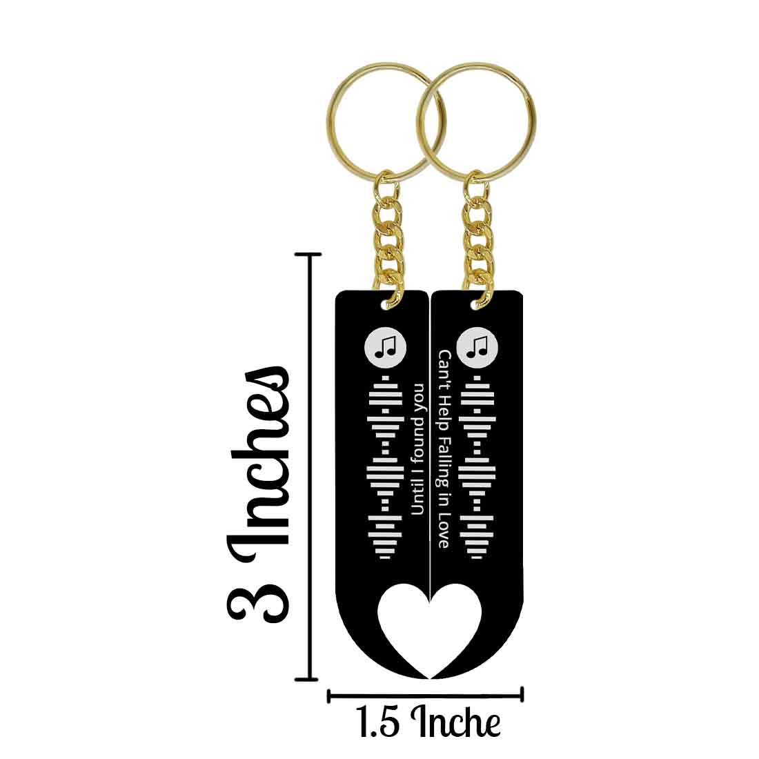Couple Key Ring Keychain for Couples-Set of 2 - Image 3