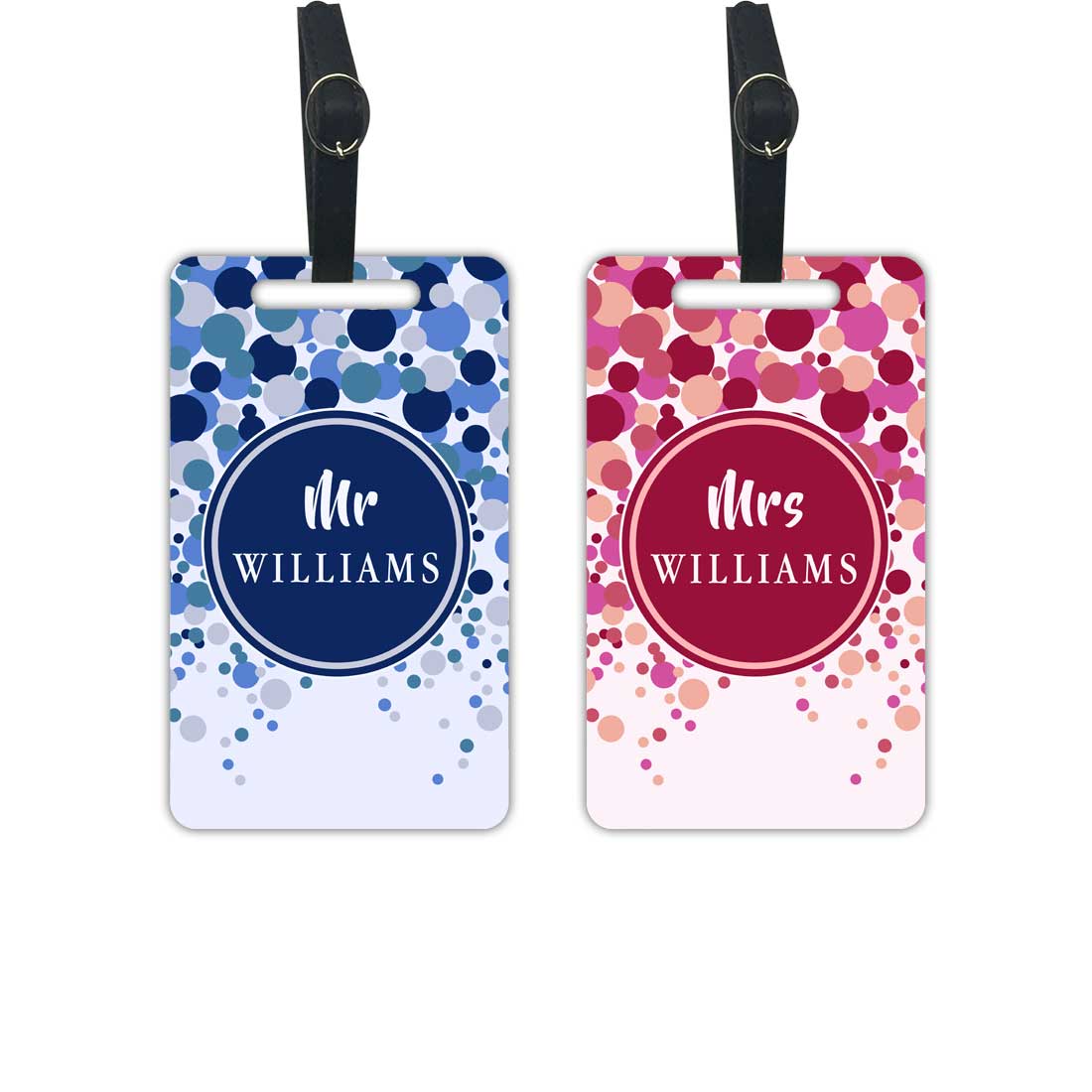 Couple Passport Cover Luggage Tag Gift Set- Mr Mrs Passport Holder and Baggage Tags Gifting Box - Image 9