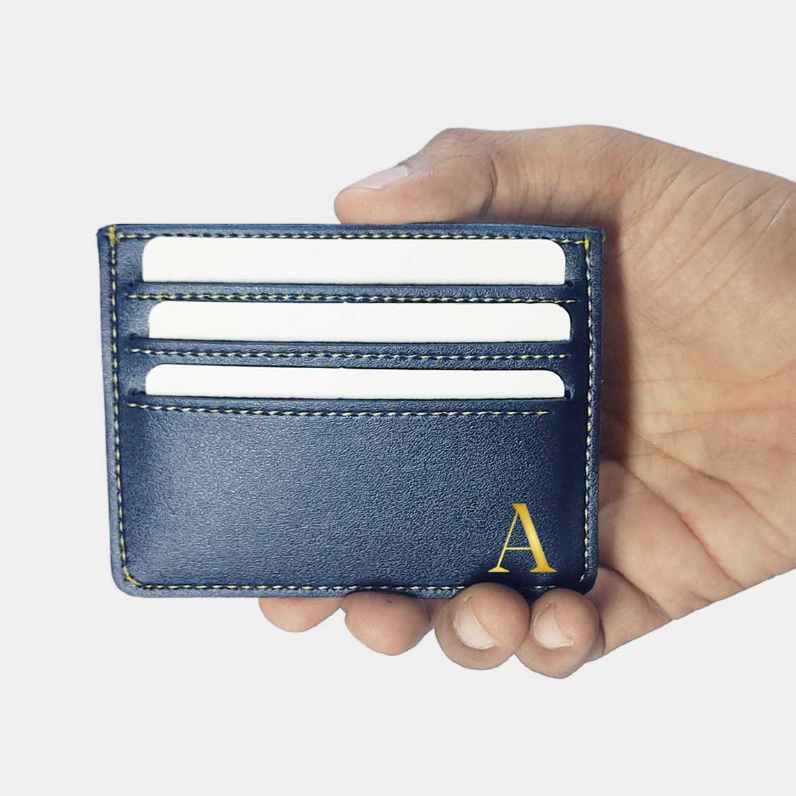 Custom Business Card Holder Case for Men - Monogram - Image 3