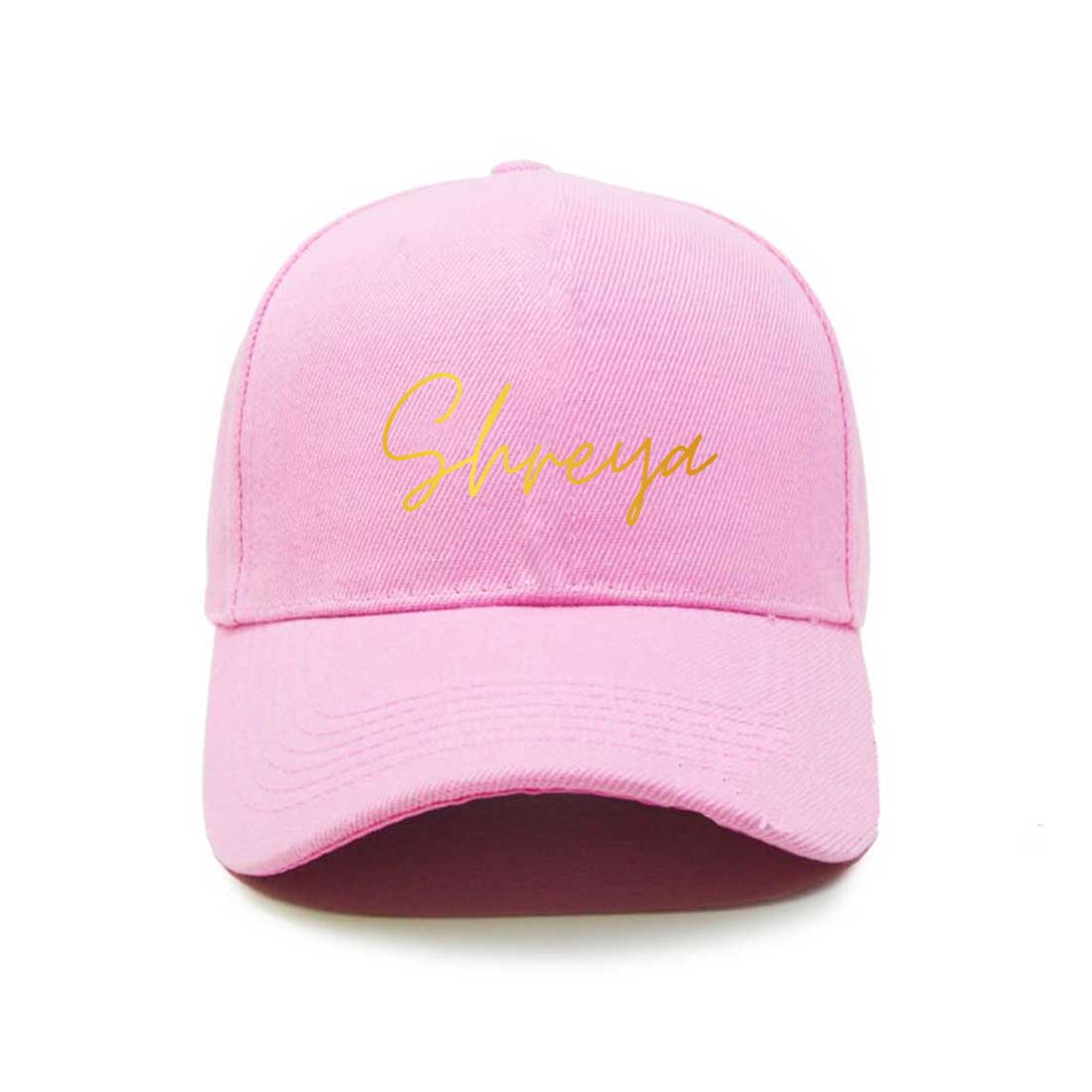 Custom Caps with Name for Ladies - Pink - Image 10
