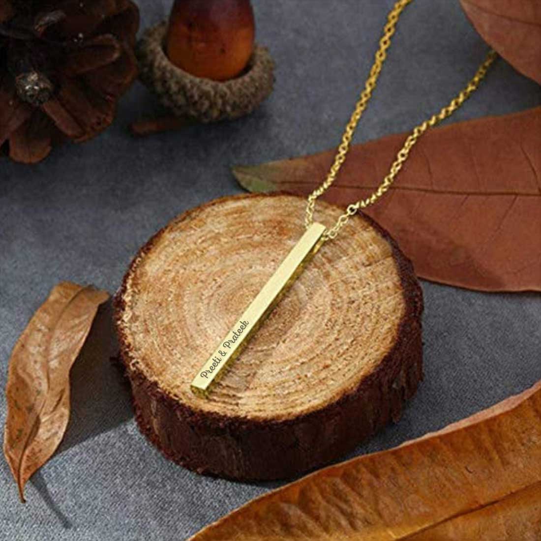 Custom Chain Pendant With Name Engraved Gifts for Birthday Anniversary Valentine Day - Add Name - Image 2
