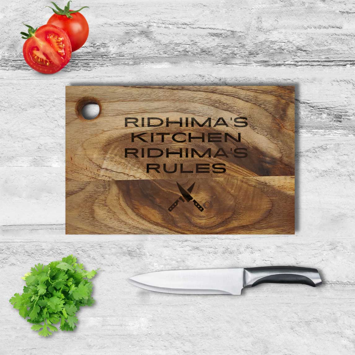 Custom Wood Cutting Boards for Kitchen use Veritable Fruits - Image 2