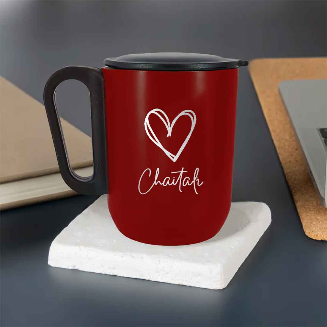Custom Coffee Stainless Steel Mug - Insulated Tea Coffee Mug with Lid