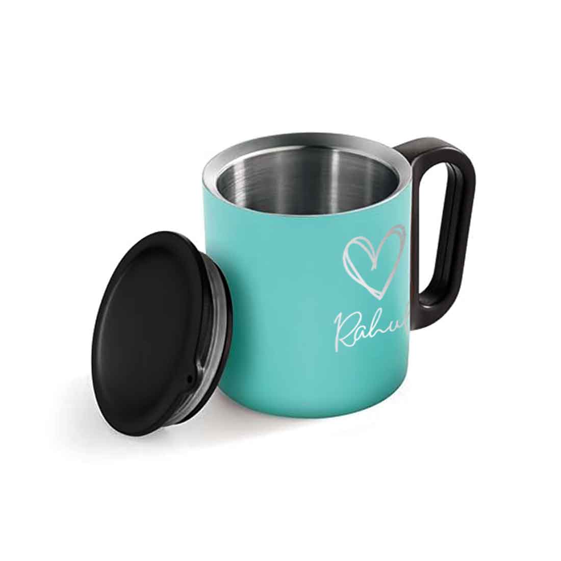 Custom Coffee Stainless Steel Mug - Insulated Tea Coffee Mug with Lid - Image 14