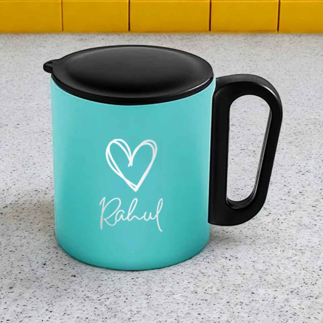 Custom Coffee Stainless Steel Mug - Insulated Tea Coffee Mug with Lid - Image 2