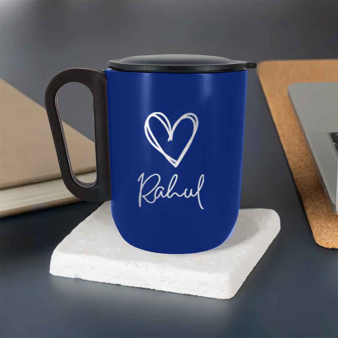 Custom Coffee Stainless Steel Mug - Insulated Tea Coffee Mug with Lid - Image 4