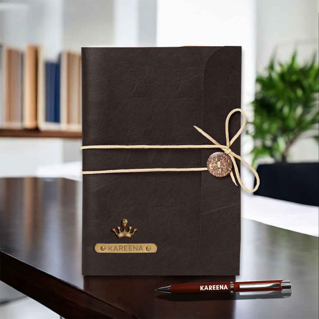 Custom Diary with Pen and Charms - Premium PU Leather Diaries and Pen - Image 12