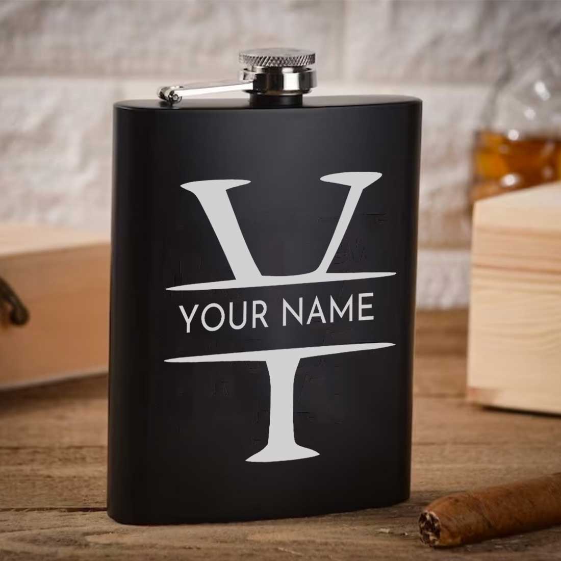 Personalized Engraved Flask for Men Anniversary Gift Ideas  - Add Name - Image 3