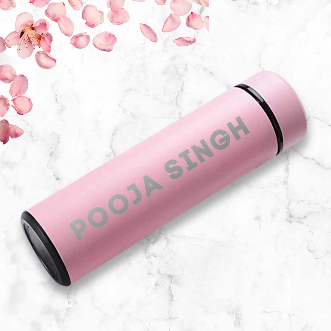 Custom Flask Tea Coffee Thermos with Temperature Display- Full Name - Image 4