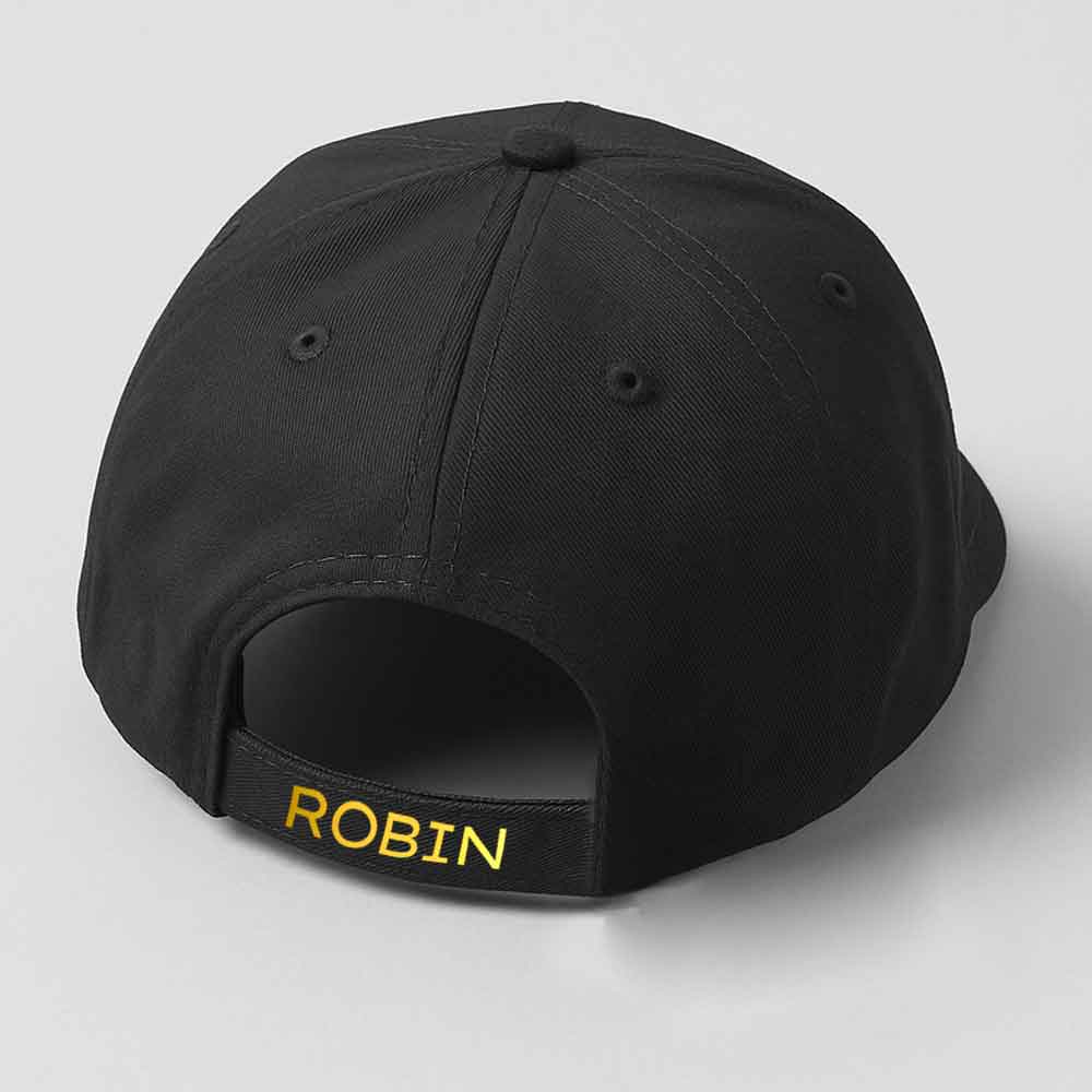 Custom Flat Brim Cap for Men – Rappers Swag Cap in Black - Image 7