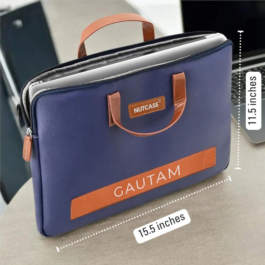Custom Laptop Sleeve - Duo Tone Premium Laptop Carry Bag for up to 15” laptops - Image 2