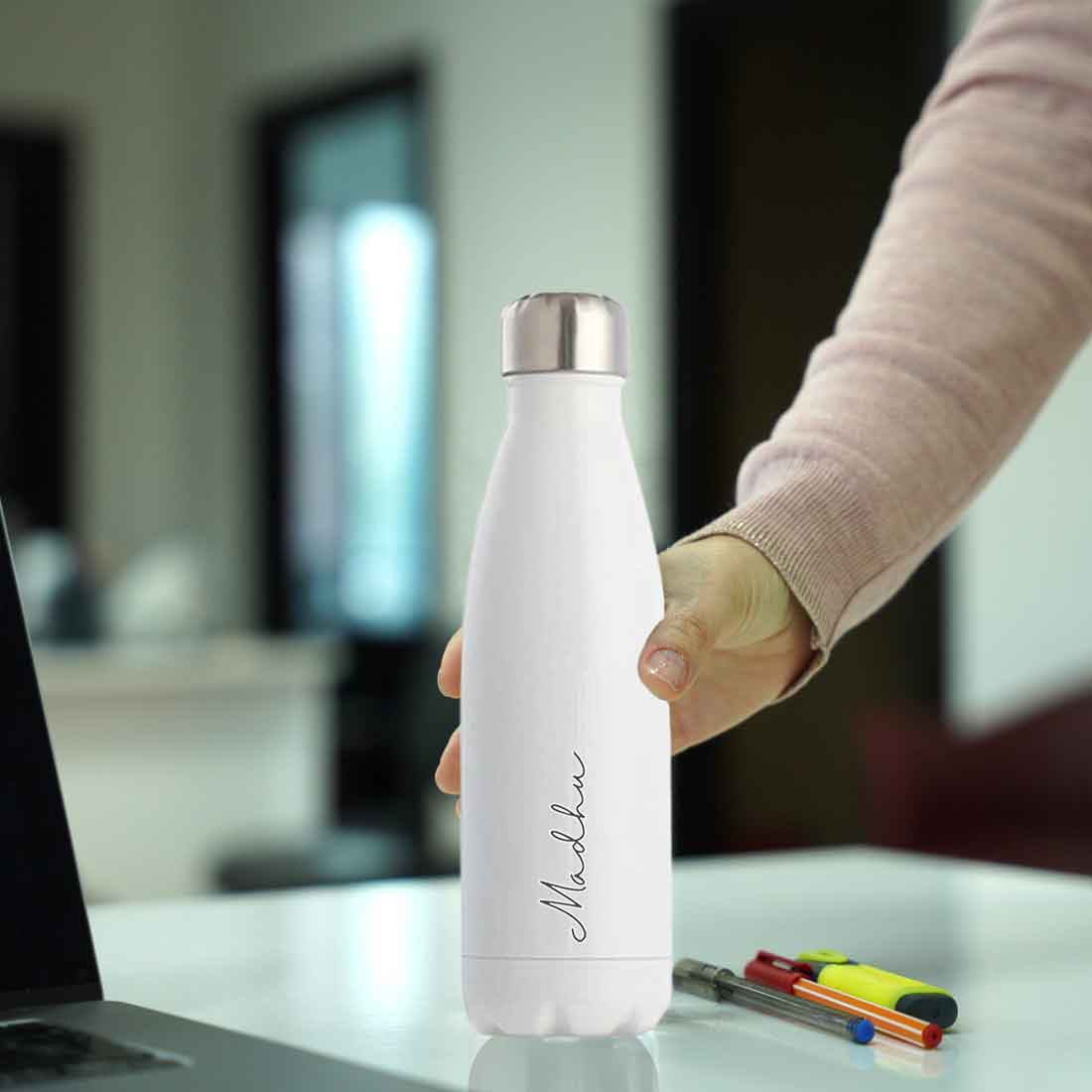 Custom Made Drink Bottles with Name - Stainless Steel Cola Insulated Shape Water Bottle - Image 10