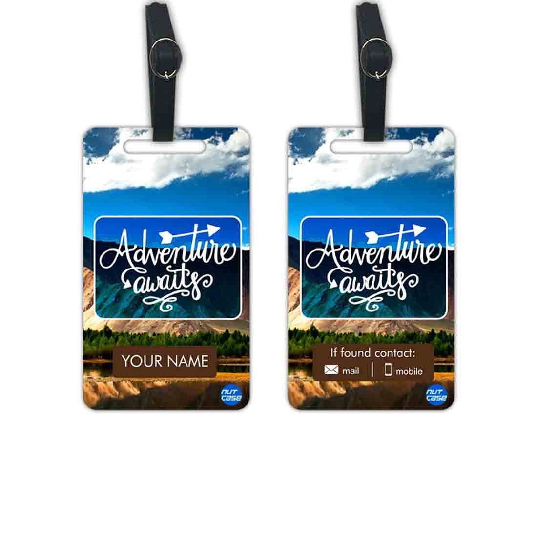 Fancy Custom Crew Luggage Tags Add Name Set of 2 - Adventure