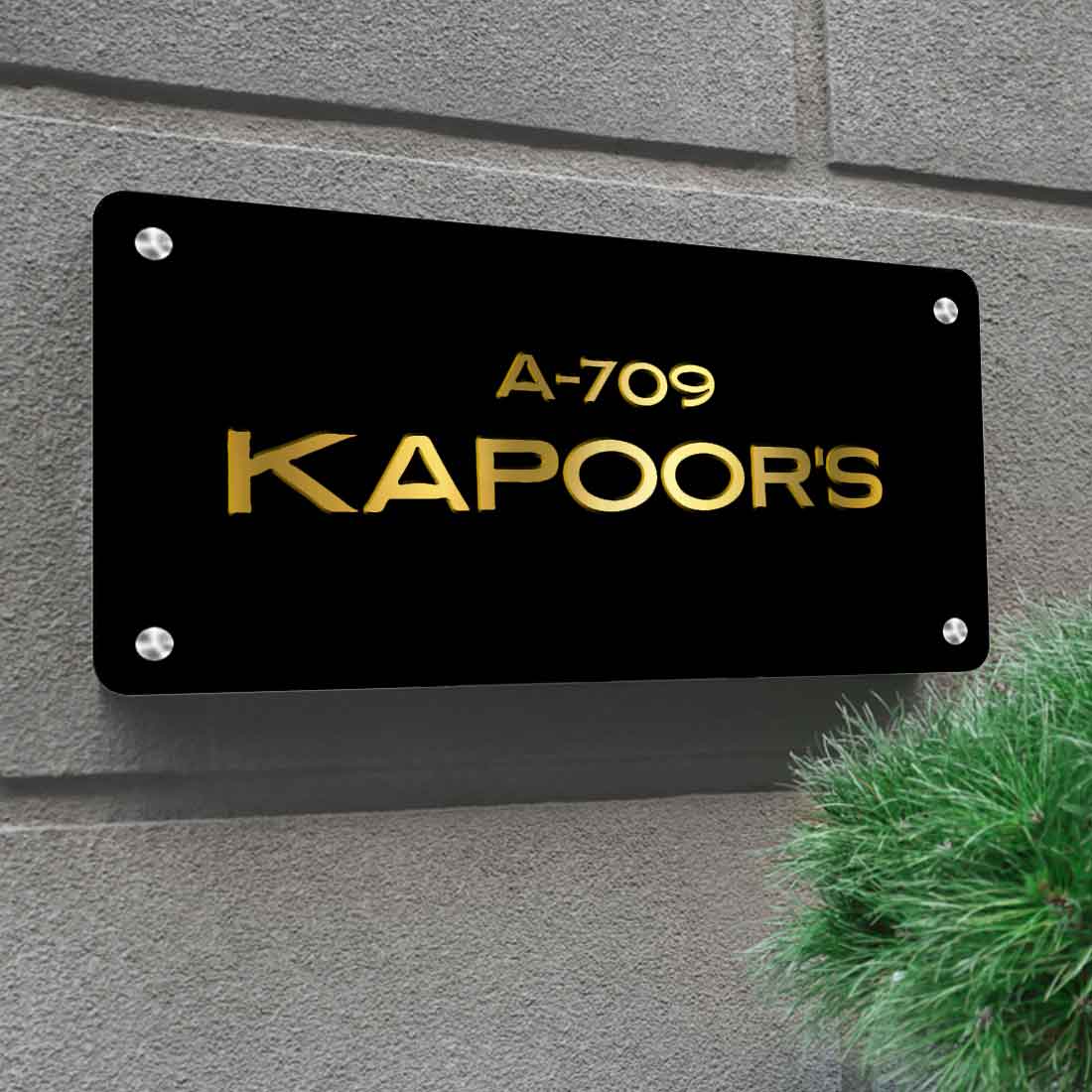Custom Made Metal Name Plates Stainless Steel Name Board for House - Image 11