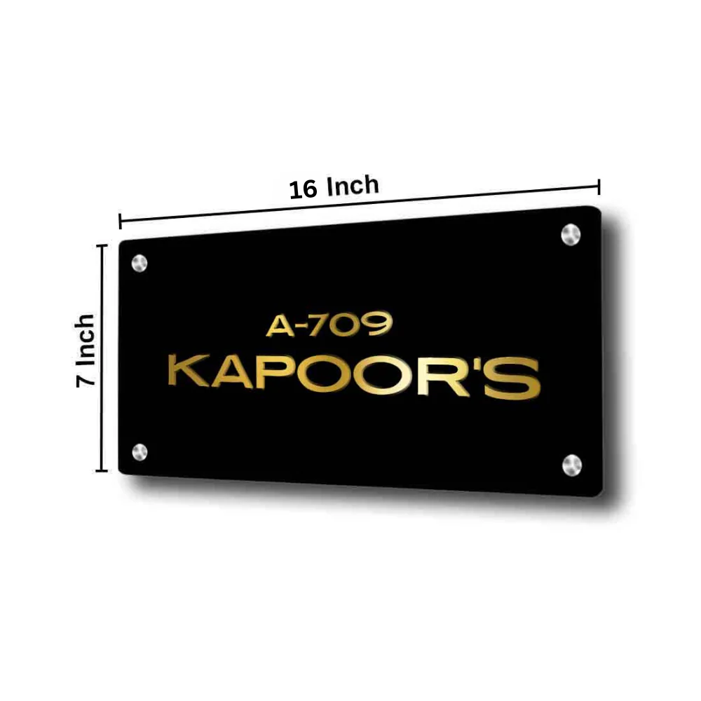 Custom Made Metal Name Plates Stainless Steel Name Board for House - Image 5