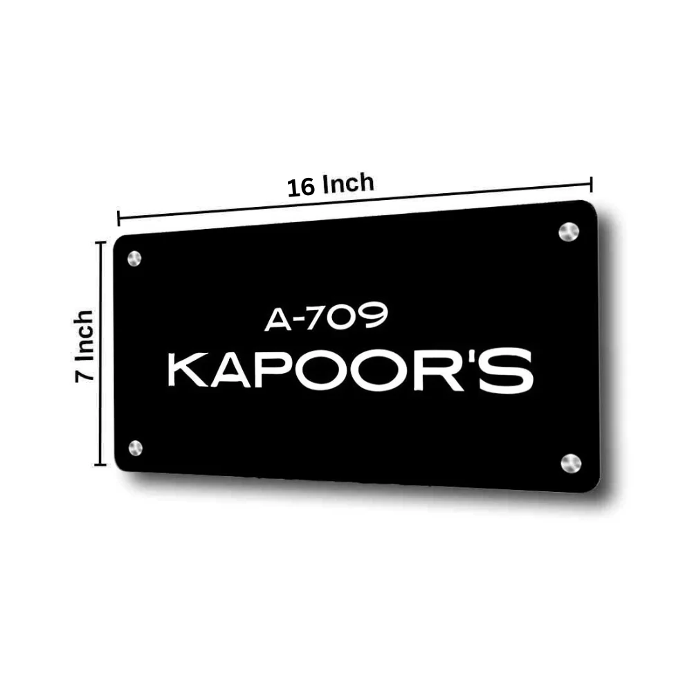 Custom Made Metal Name Plates Stainless Steel Name Board for House - Image 6