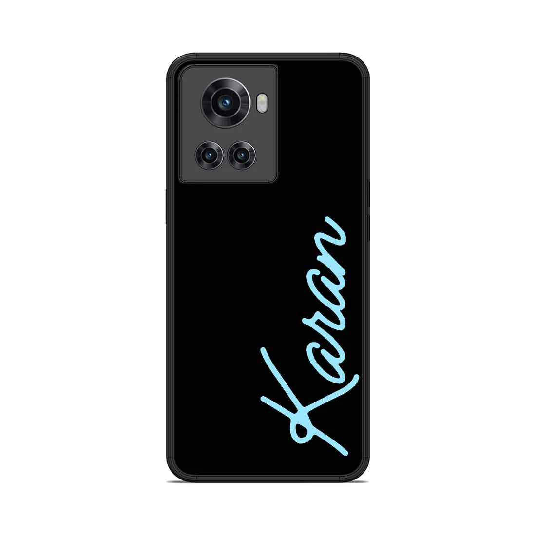Custom Mobile Phone Cover One Plus 10R  Back Cover With Name -  Neon - Image 2