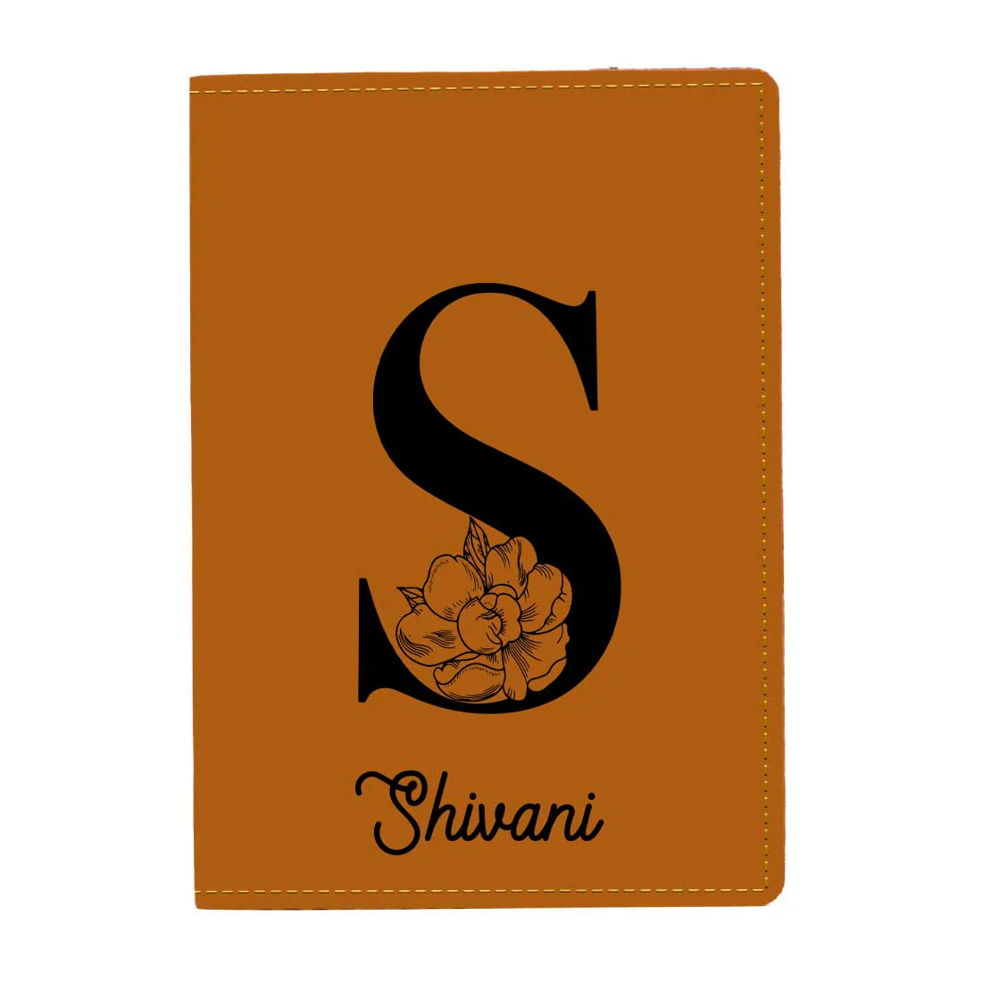 Custom Name on Passport Cover Holder Faux Leather Covers for Passports - Initial Name - Image 63