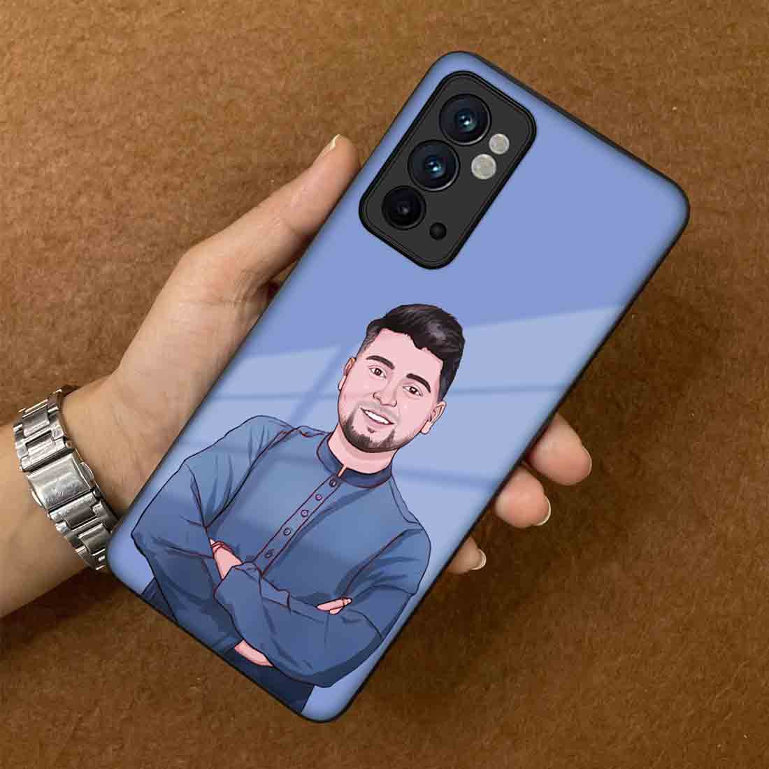 Custom Oneplus 9RT Phone Cover with Photo Designer Back Cover - Cartoonify From Photo - Image 3