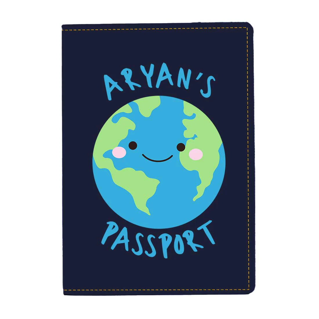 Custom Passport Case for Kids PU Leather Design Passport Cover and Luggage Tag Set - Earth - Image 28