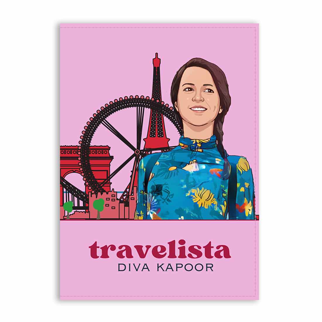 Custom Passport Cover With Your Portrait Art and Name - Image 6