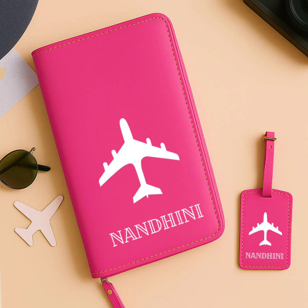 Custom Passport Wallet Travel Organizer with Luggage Tag - Image 10