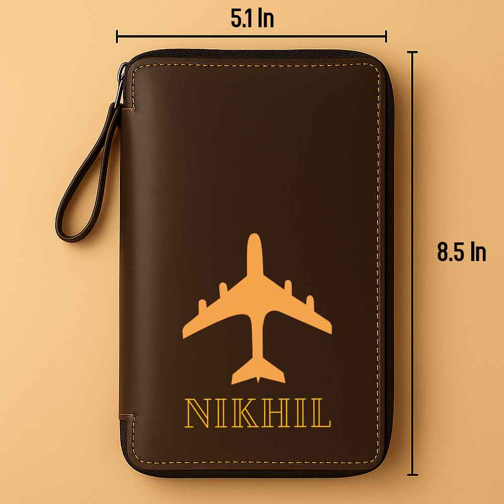 Custom Passport Wallet Travel Organizer with Luggage Tag - Image 17