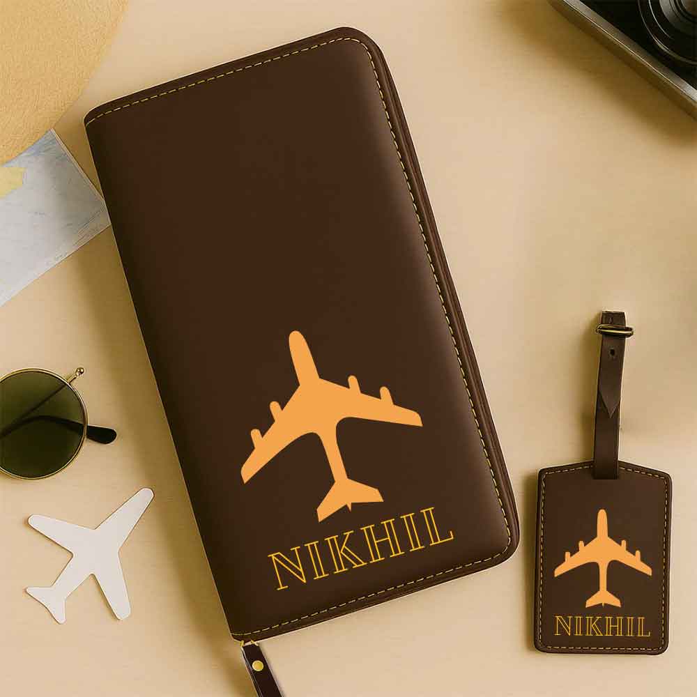 Custom Passport Wallet Travel Organizer with Luggage Tag - Image 19