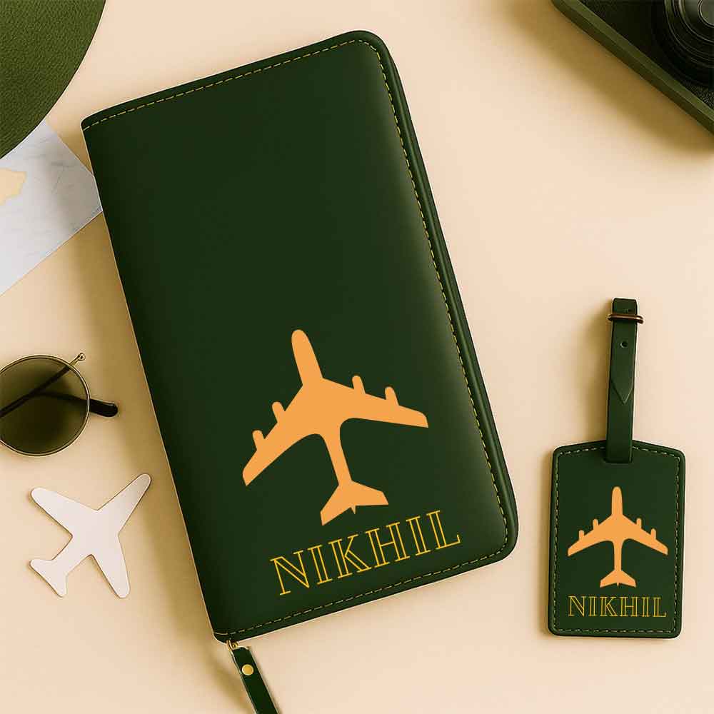 Custom Passport Wallet Travel Organizer with Luggage Tag - Image 8
