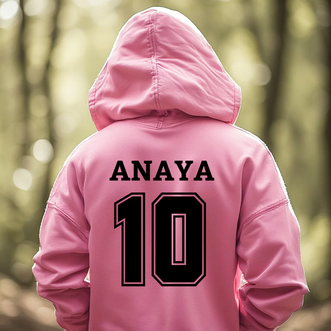 Custom Pink Hooded Sweatshirt for Women – Stylish Comfortable Pink Hoodie for Girls - Image 6