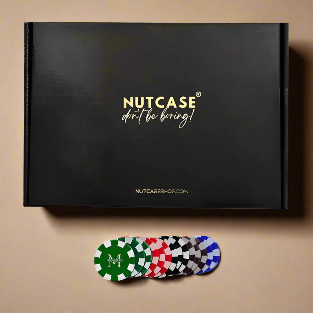 Custom Poker Chips Set in 5 colors Black, Brown, Blue, Green and Red in the set of 100/200/300 - Image 8