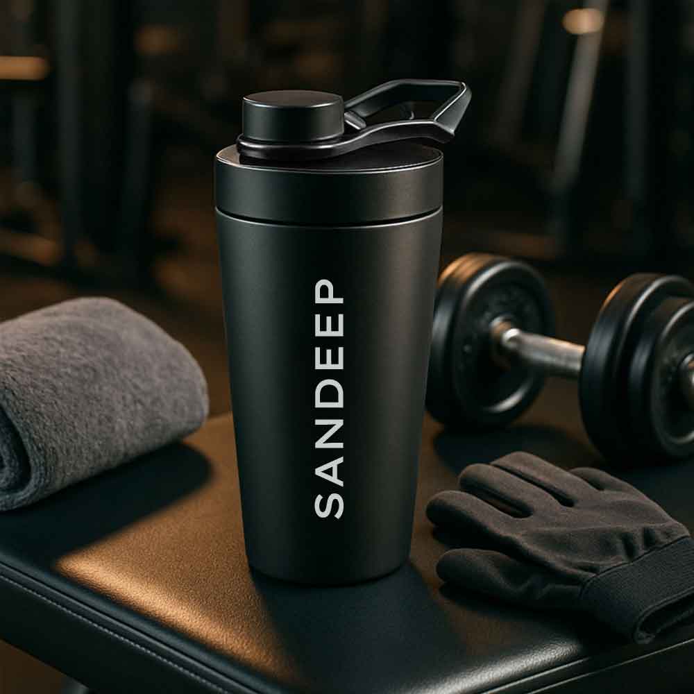 Custom Shaker Bottle for Protein Mixer Sippers Gym Workouts with Whisk Ball - Image 2