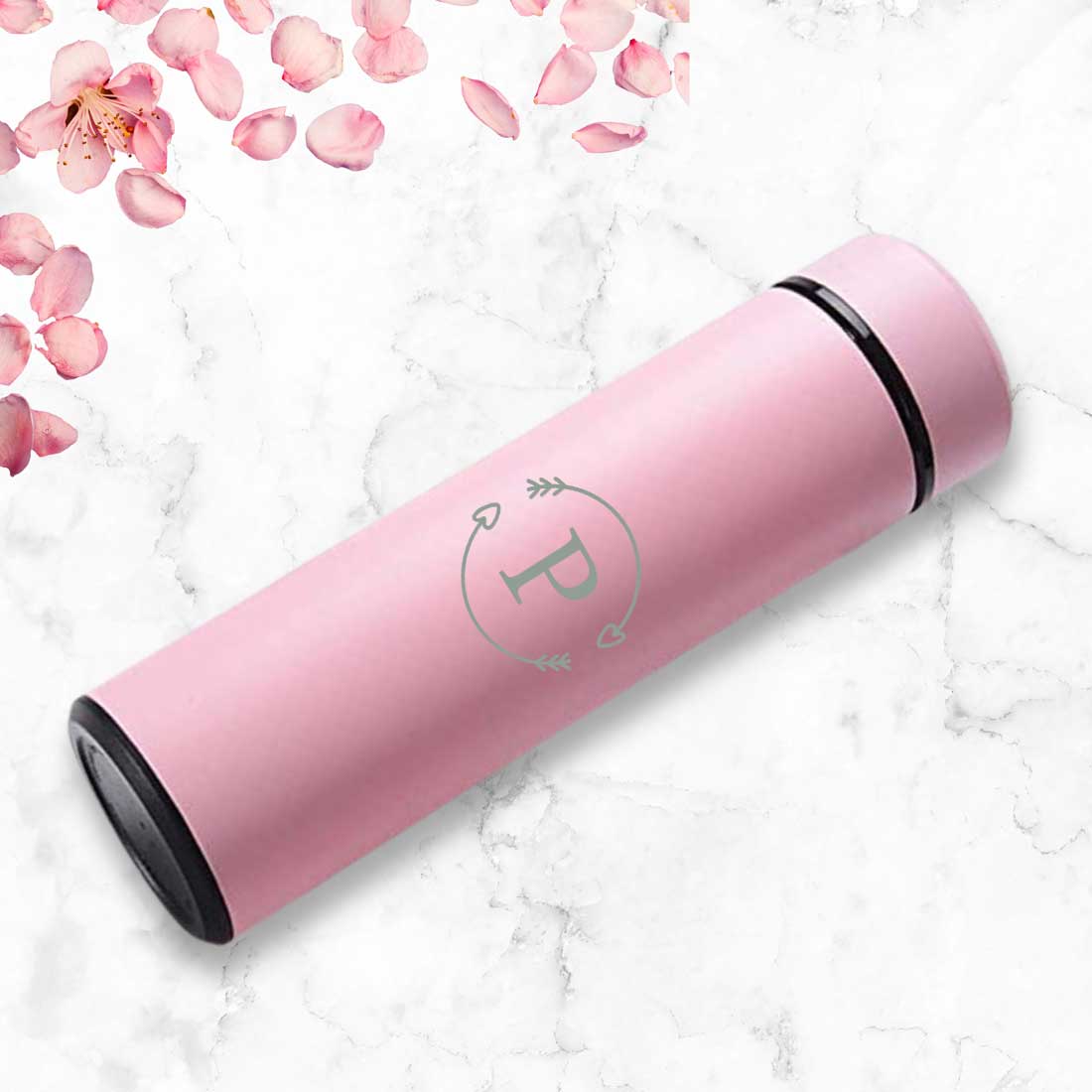 Custom Stainless Steel Hot Thermos for Tea Temperature Display Engraved - Monogram - Image 15