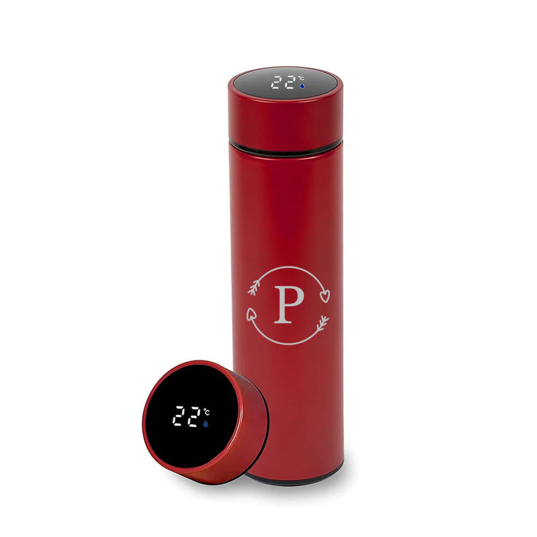 Custom Stainless Steel Hot Thermos for Tea Temperature Display Engraved - Monogram - Image 8