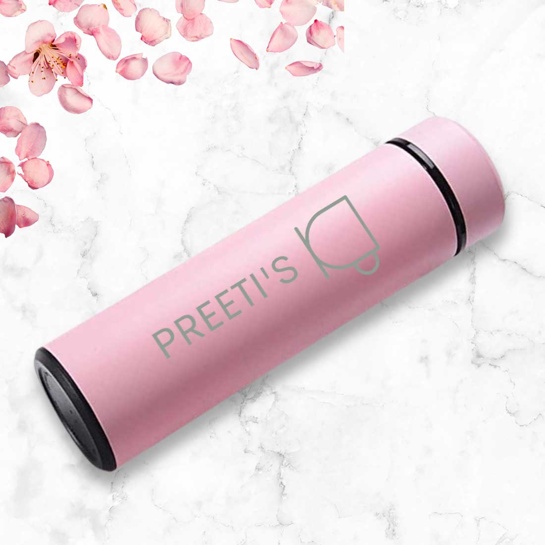 Personalised Thermos Bottle for Coffee With Temperature Display Engraved Name -Tea Cup - Image 4