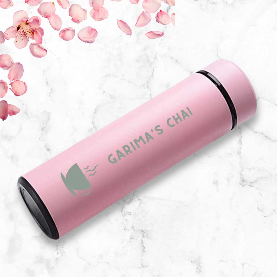 Engraved Personalized Thermos Flask Stainless Steel With Temperature Display - Chai - Image 4