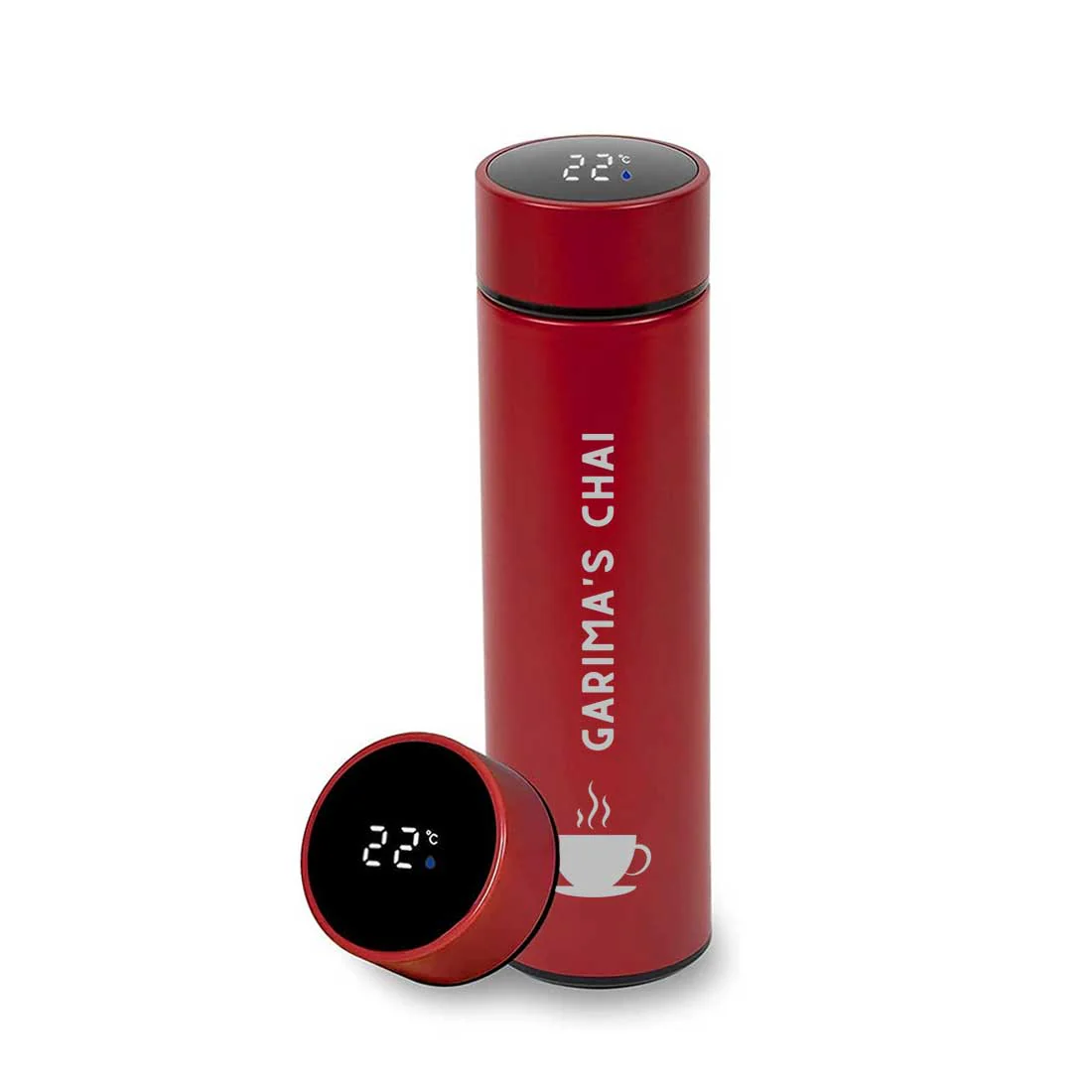 Engraved Custom Thermos Flask Stainless Steel With Temperature Display - Cup - Image 7