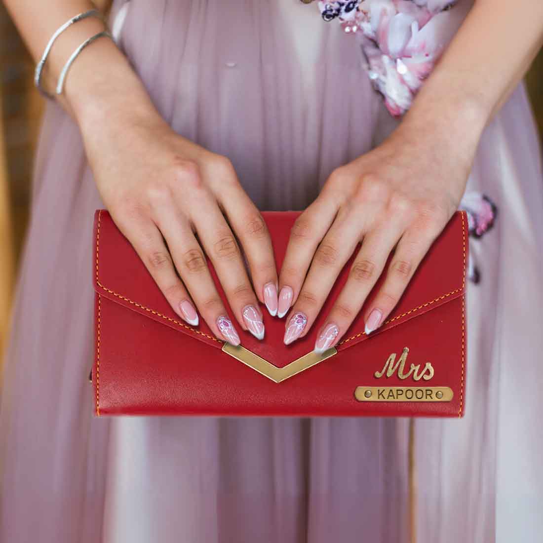 Custom Wallet for Women with Charms-Personalized Clutch for Ladies - Image 2
