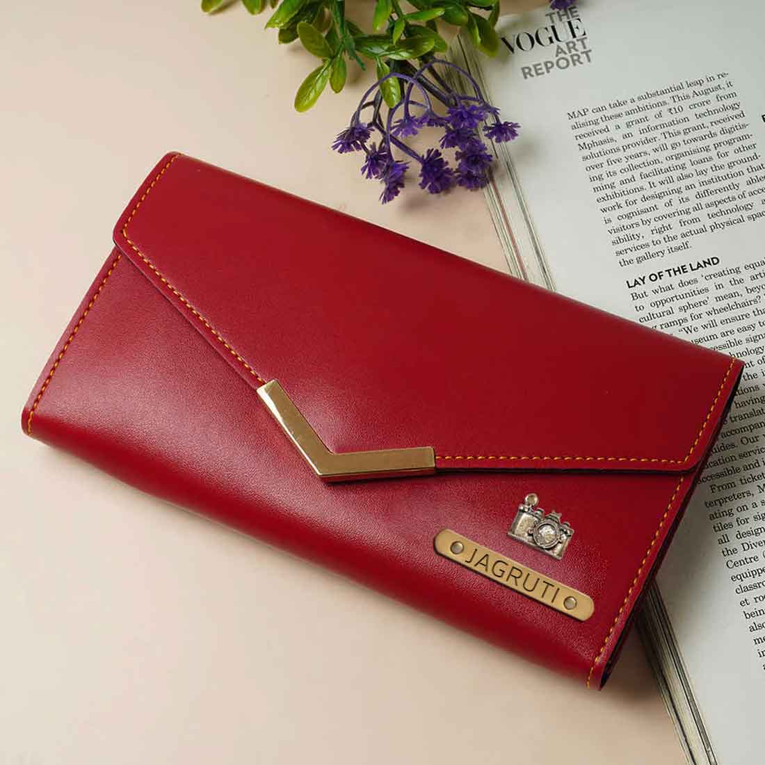 Custom Wallet for Women with Charms-Personalized Clutch for Ladies - Image 5
