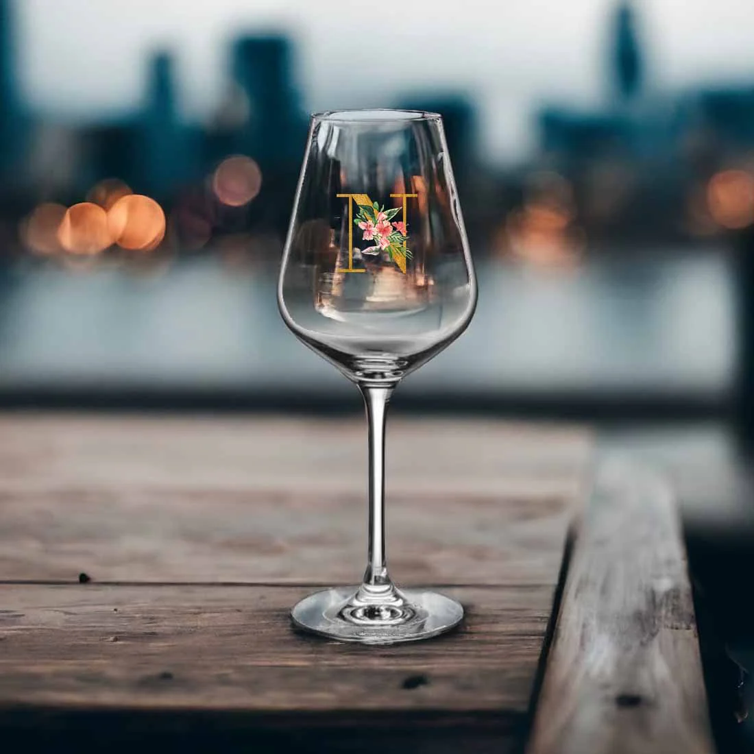 Custom Wine Glass with Initial - Premium Edition Wine Glasses-INITIAL - Image 2