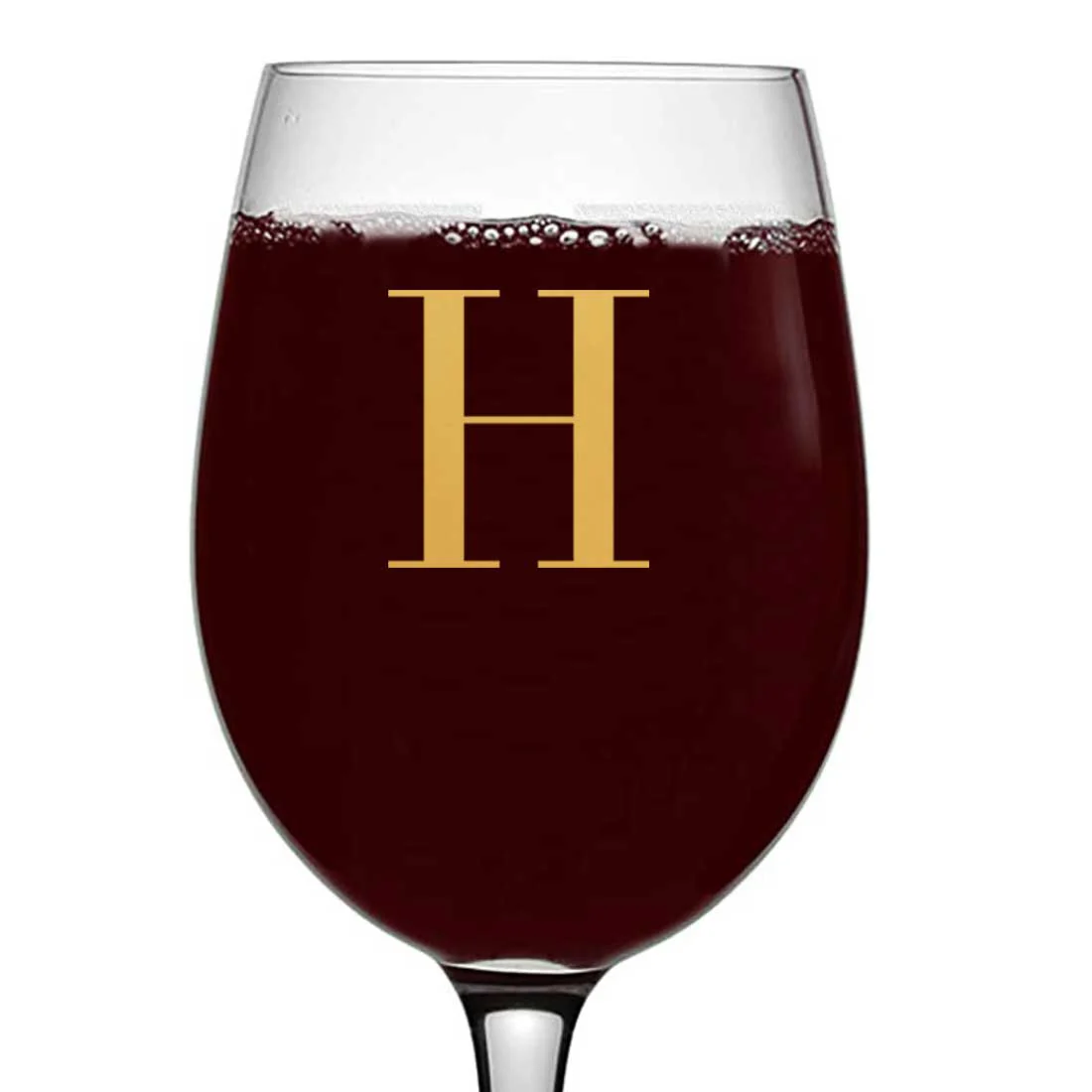 Monogrammed Wine Glasses Personalized Red White Wine Glass - Monogram - Image 6